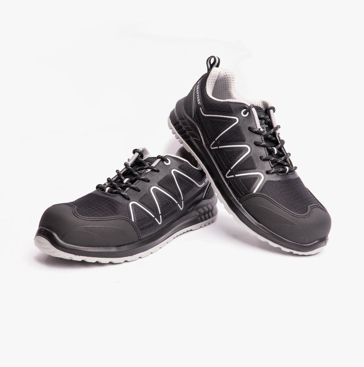 Grafters M989A Mens Composite Non-Metal Safety Trainers Black