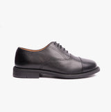 Grafters MORGAN XM620A Unisex Leather Oxford Shoes Black