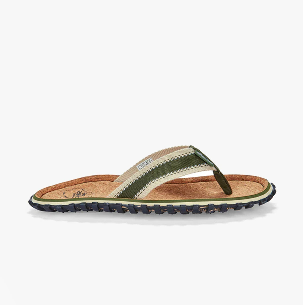 Gumbies CORKER Unisex Flip-Flops Khaki