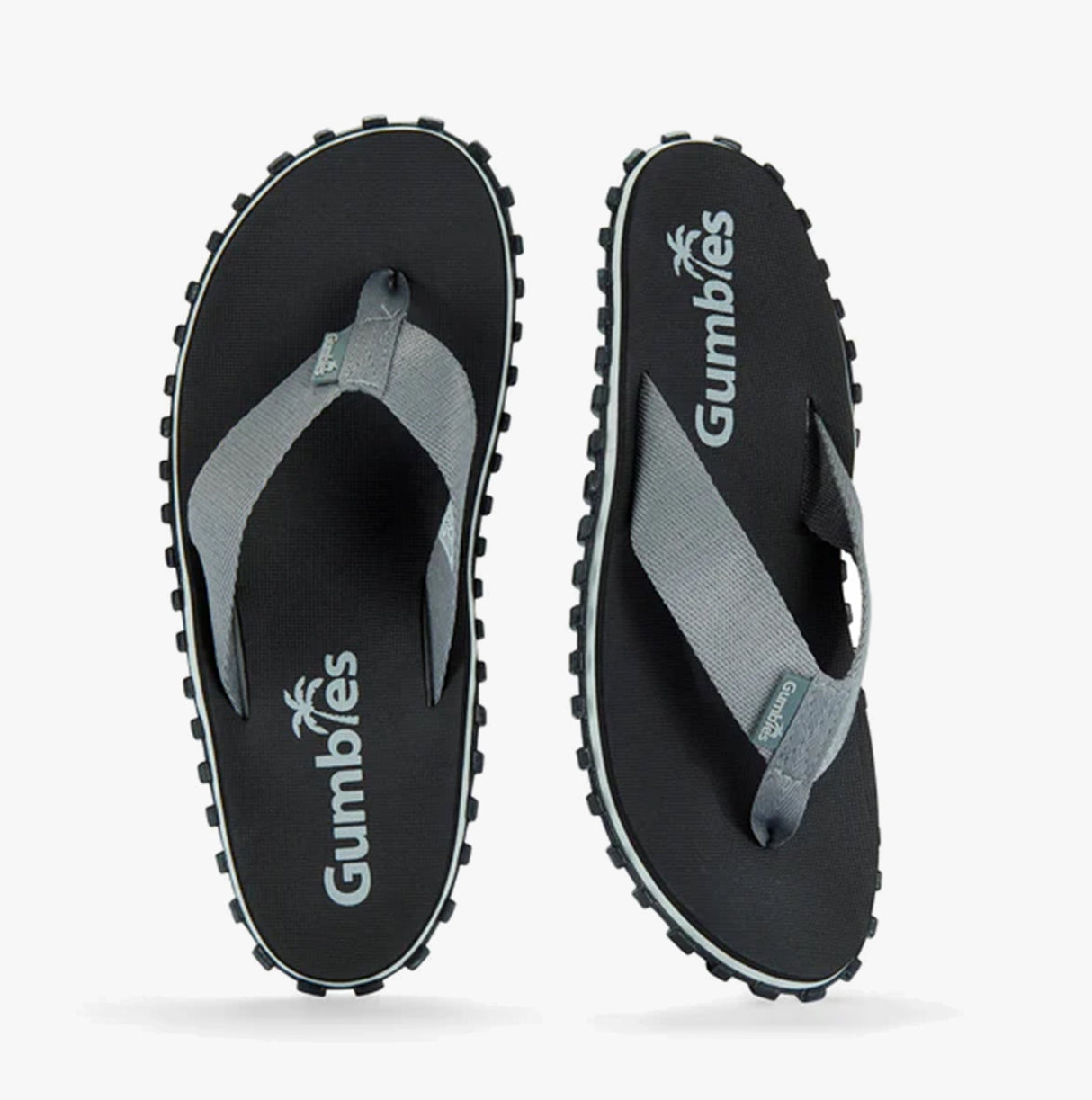 Gumbies DUCKBILL Unisex Waterproof Flip-Flops Black/Grey