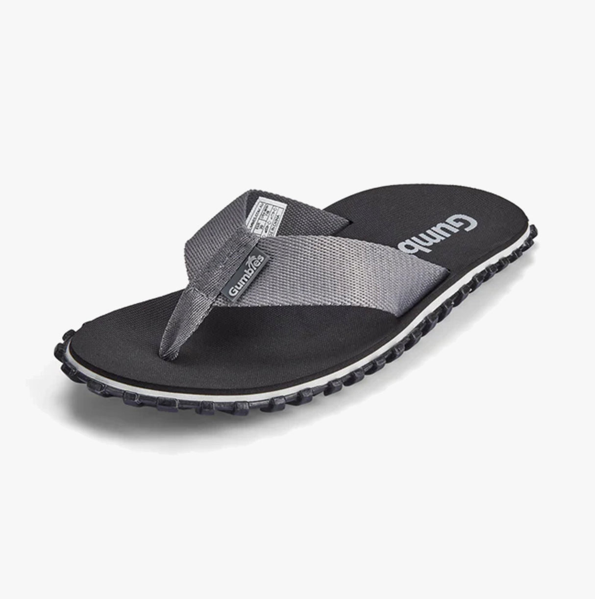 Gumbies DUCKBILL Unisex Waterproof Flip-Flops Black/Grey