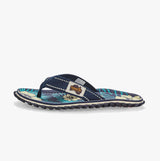 Gumbies ISLANDER Unisex Recycled Flip-Flops Blue Hibiscus