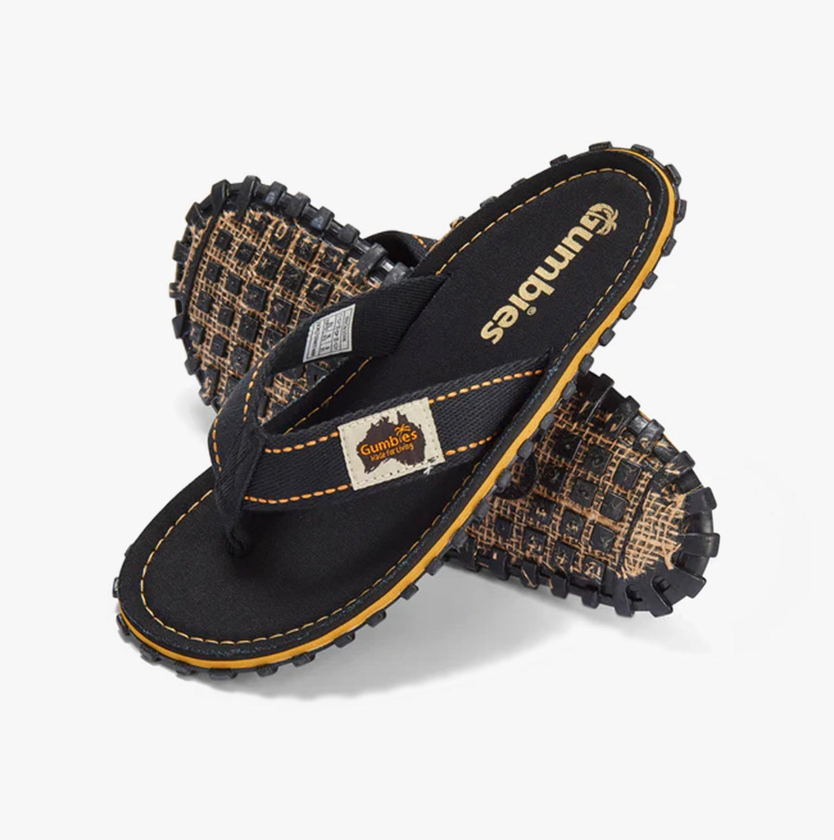 Gumbies ISLANDER Unisex Flip-Flops Classic Black