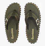 Gumbies ISLANDER Unisex Flip-Flops Classic Khaki