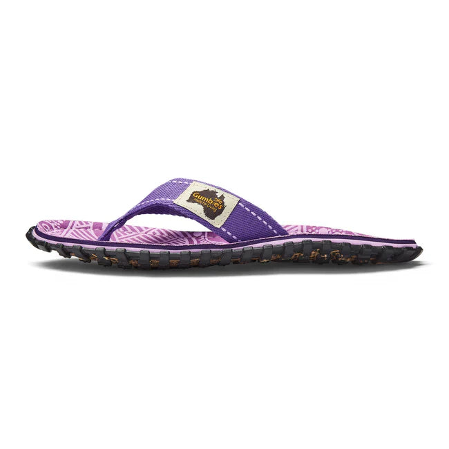 Gumbies ISLANDER Unisex Flip-Flops Purple Signature
