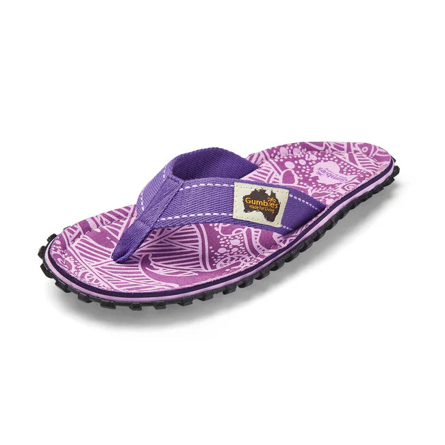 Gumbies ISLANDER Unisex Flip-Flops Purple Signature