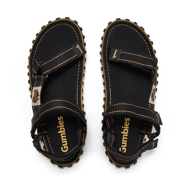 Gumbies TRACKER Unisex Sandals Black