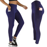 2023 New  Mesh pocket yoga pants  buttock pants Four-Way Stretch exercise Fitness Yoga Pants