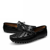 Accept OEM in Ready Stock Handmade Pure Real Genuine Leather Breathable 4 Season Men Dress Business Loafers