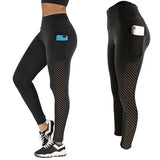 2023 New  Mesh pocket yoga pants  buttock pants Four-Way Stretch exercise Fitness Yoga Pants