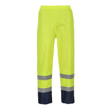 Portwest Hi-Vis Contrast Classic Rain Trousers