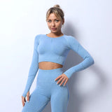 Workout 2 Piece Workout Crop Top Set Clothing Womens Fitness Apparel Sports Set Women Yoga Set Gym Wear