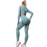 Workout 2 Piece Workout Crop Top Set Clothing Womens Fitness Apparel Sports Set Women Yoga Set Gym Wear