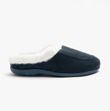 HOS Comfort AVRIL Womens Mule Slippers Navy