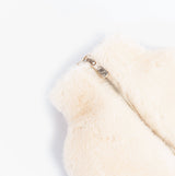House of Slippers CLARA Faux Fur Hot Water Bottle Cover Cream