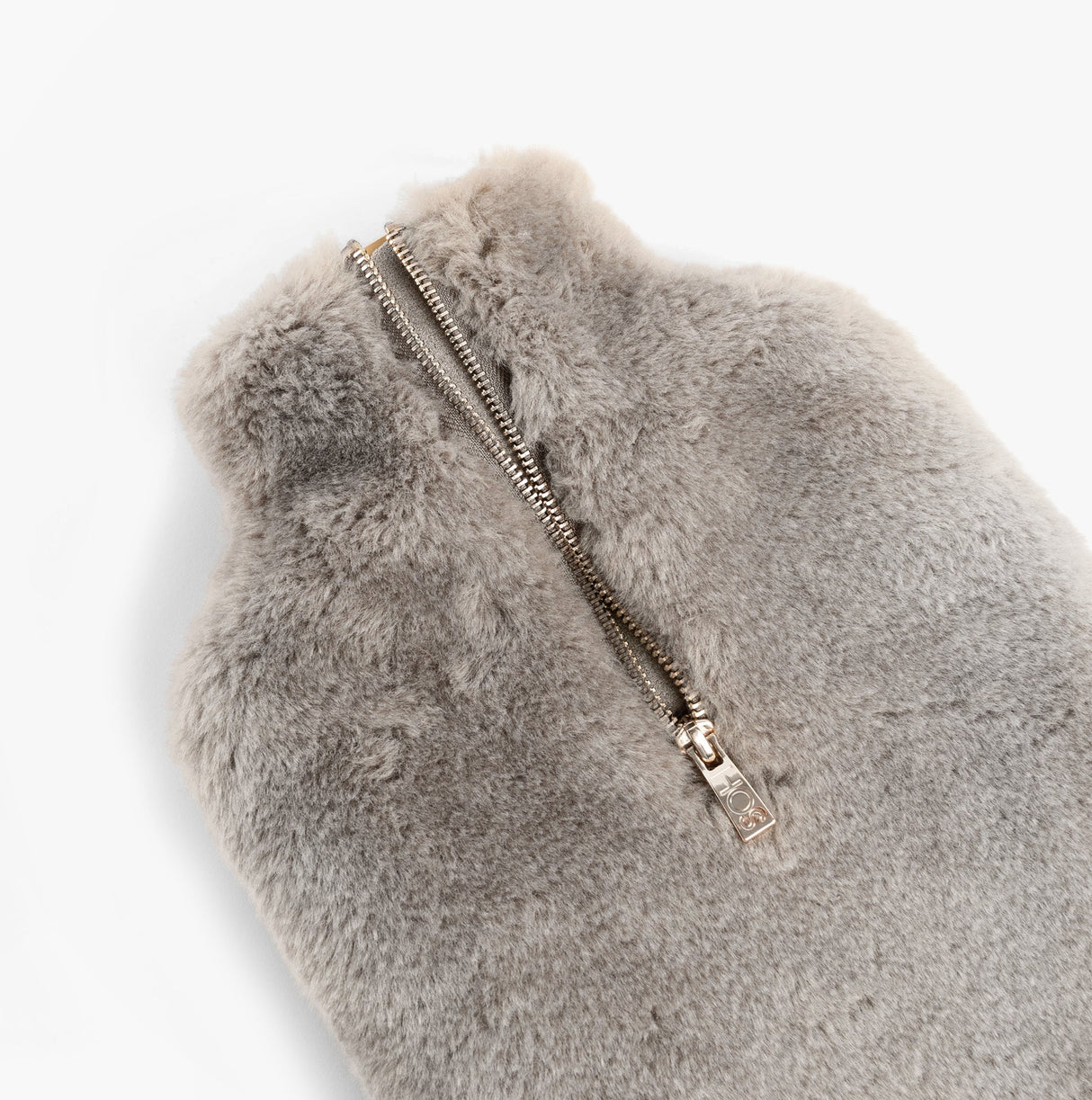 House of Slippers CLARA Faux Fur Hot Water Bottle Cover Grey