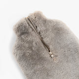 House of Slippers CLARA Faux Fur Hot Water Bottle Cover Grey