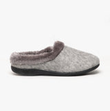 HOS Comfort SOPHIE Womens Textile Knit Mules Grey