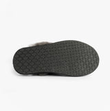 HOS Sheepskin AYLA Womens Real Sheepskin Mule Slippers Black