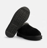 HOS Sheepskin BELLA Womens Full Slippers Black