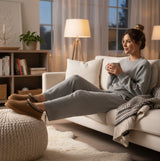 HOS Sheepskin BELLA Womens Full Slippers Chestnut