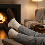 HOS Sheepskin EDWIN Mens Slippers Espresso