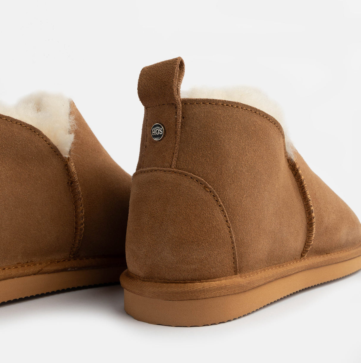 HOS Sheepskin TIA Womens Boot Slippers Chestnut