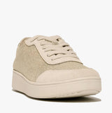 FitFlop RALLY GLITZ-CANVAS Womens Trainers Platino