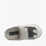 Haflinger DOGGY Womens Slippers Grey