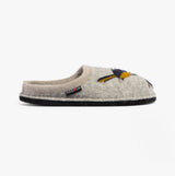 Haflinger SONGBIRD Womens Slippers Mottled Stone Grey