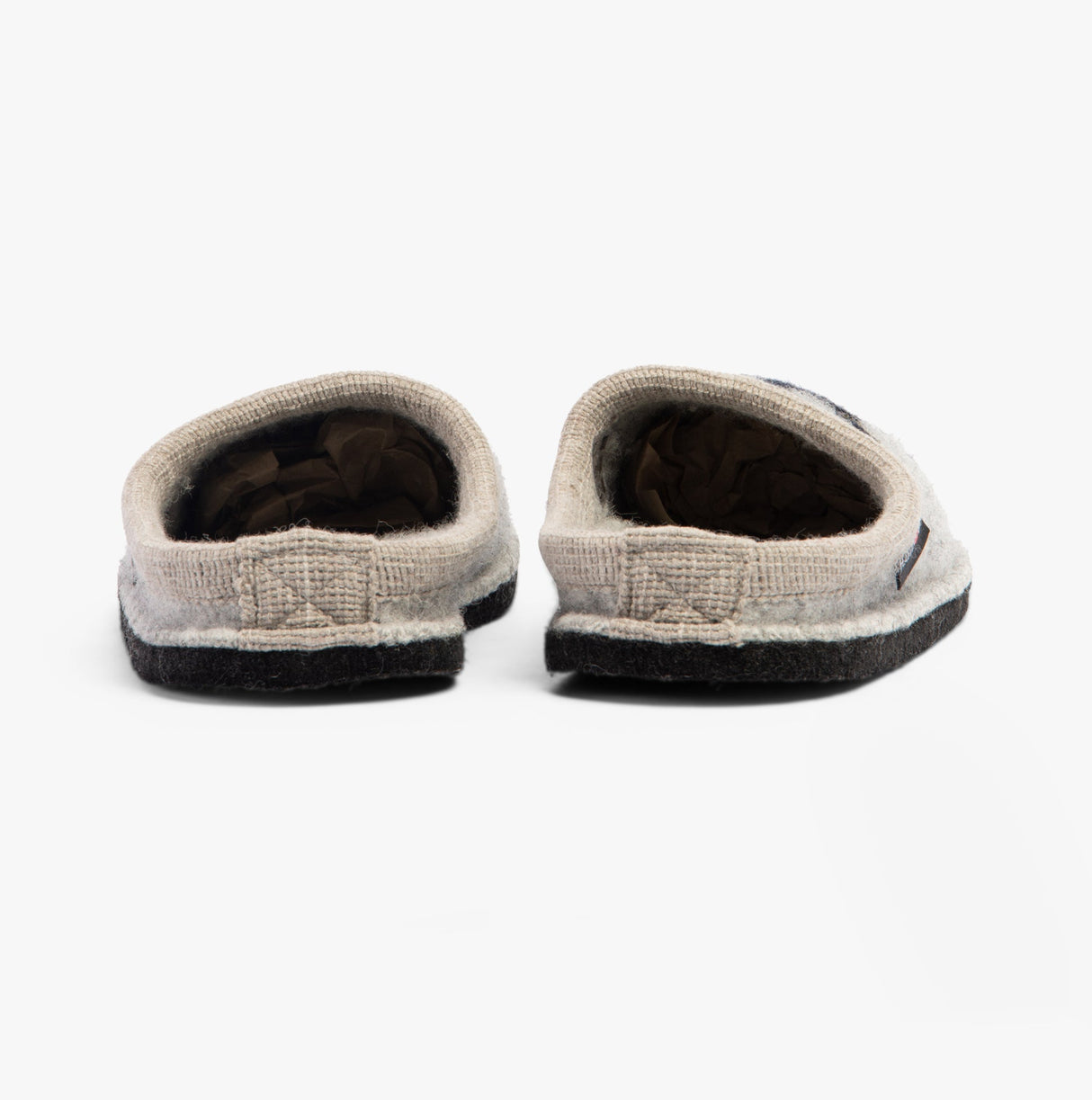 Haflinger SONGBIRD Womens Slippers Mottled Stone Grey