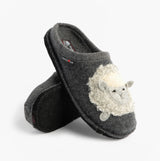 Haflinger LAMBY Womens Slippers Anthracite