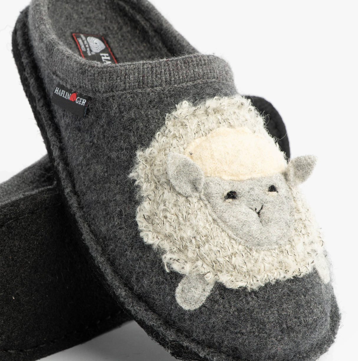 Haflinger LAMBY Womens Slippers Anthracite