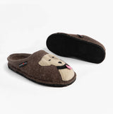 Haflinger RUDI Womens Slippers Brown