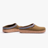 Haflinger FRANZL Womens Wool Clogs Olive Green