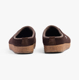 Haflinger KRIS Womens Felt Clogs Espresso