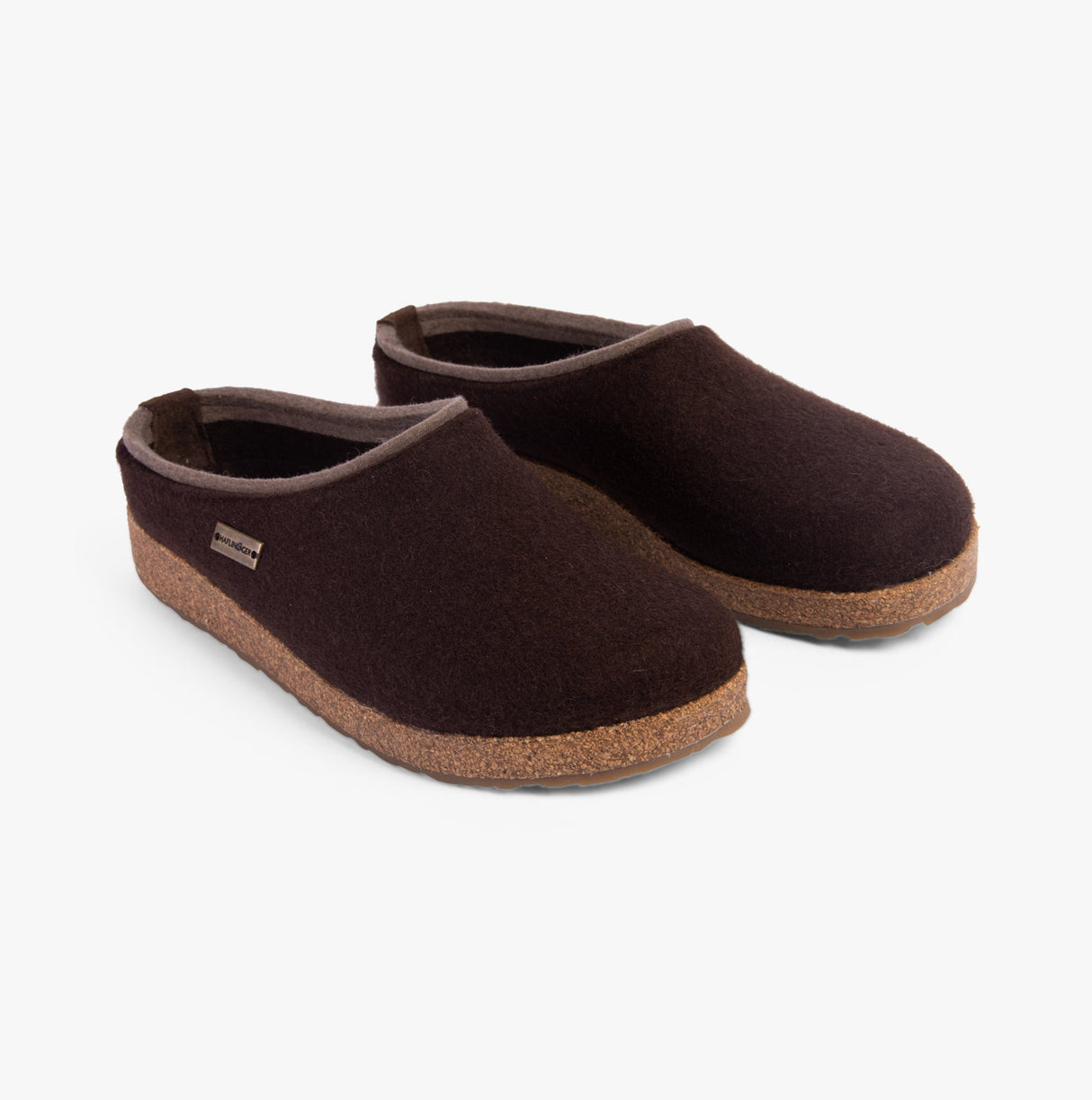 Haflinger KRIS Womens Felt Clogs Espresso
