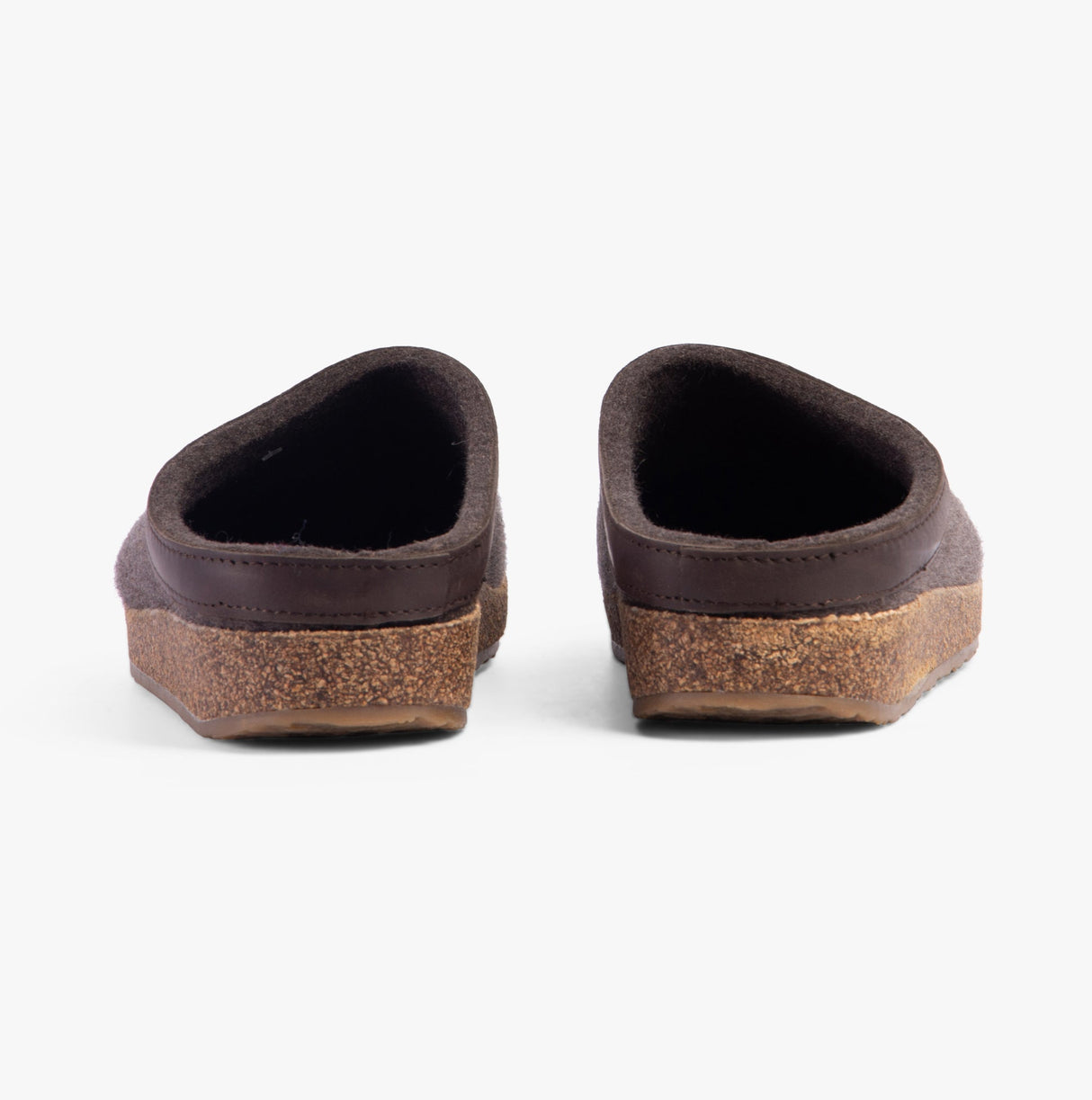 Haflinger TORBEN Womens Felt Clogs Mottled Brown