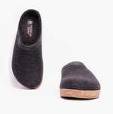 Haflinger TORBEN Womens Slippers Graphite