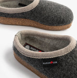 Haflinger PANDA Womens Felt Clogs Anthracite