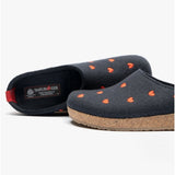 Haflinger CUORICINI Womens Slippers Navy