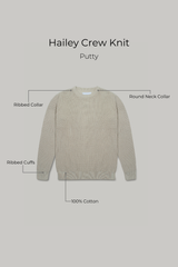 J Hailey Crew Knit - Putty