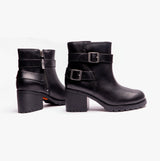 Harley Davidson LALANNE DBL STRAP CE Womens Short Boots Black