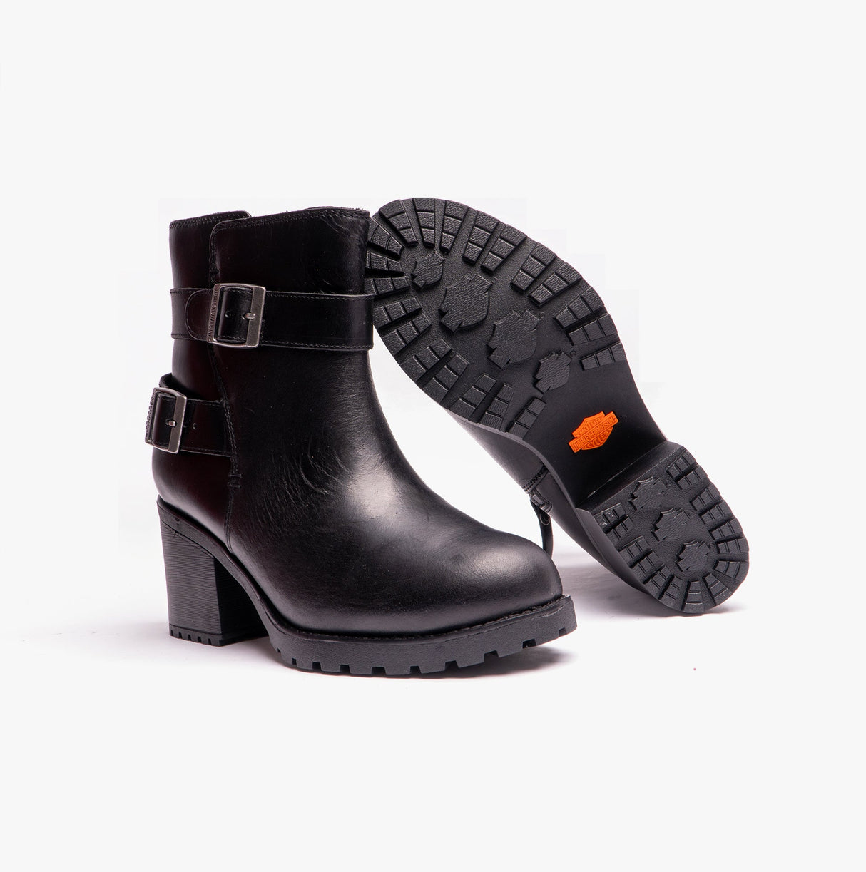 Harley Davidson LALANNE DBL STRAP CE Womens Short Boots Black