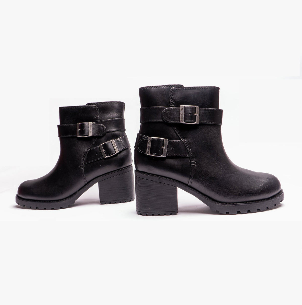 Harley Davidson LALANNE DBL STRAP CE Womens Short Boots Black