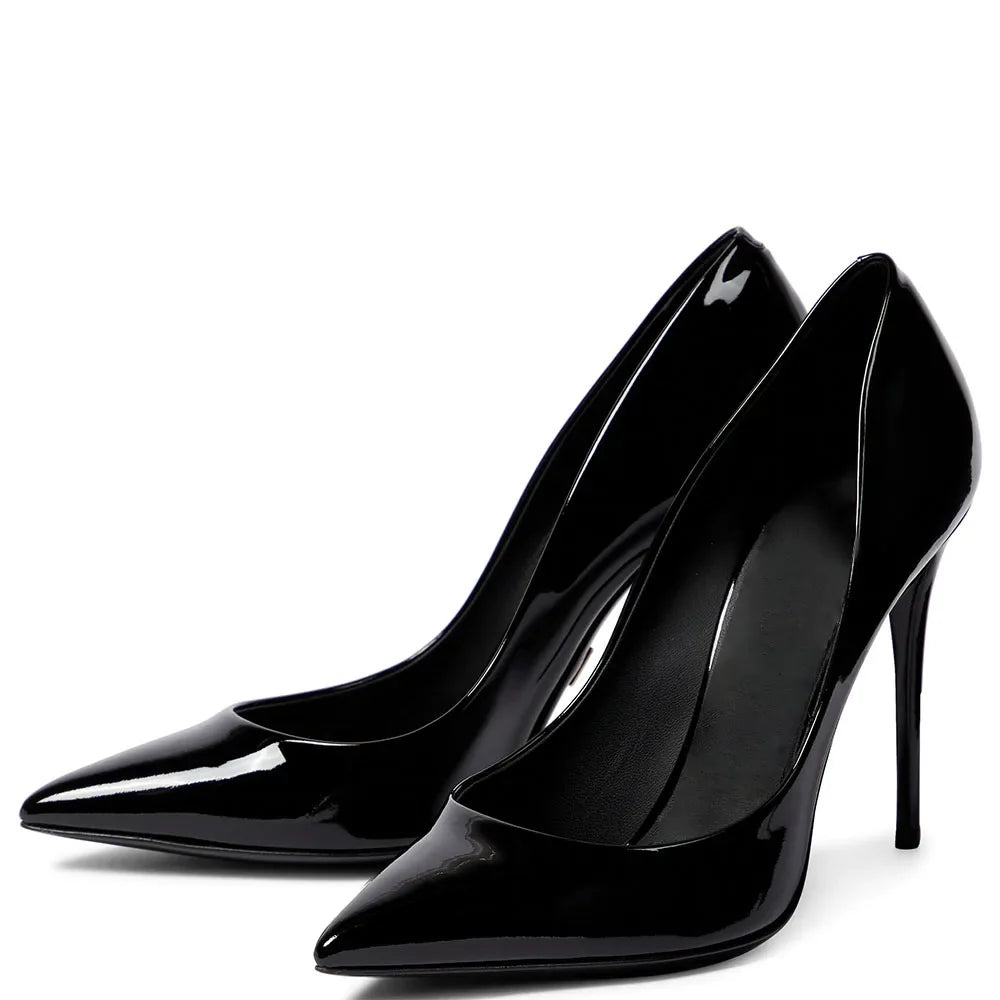 Heeled Pumps 10 CM Stiletto Pointed Toe Office Ladies Heels Women High Heel Dress Shoes