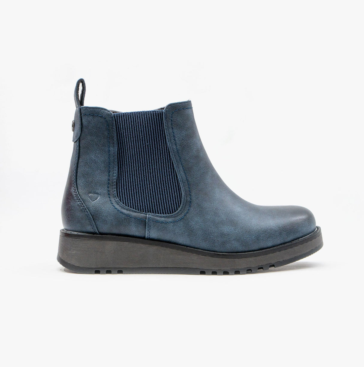 Heavenly Feet NEW ROLO2 Womens Chelsea Boots Navy