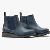 Heavenly Feet NEW ROLO2 Womens Chelsea Boots Navy