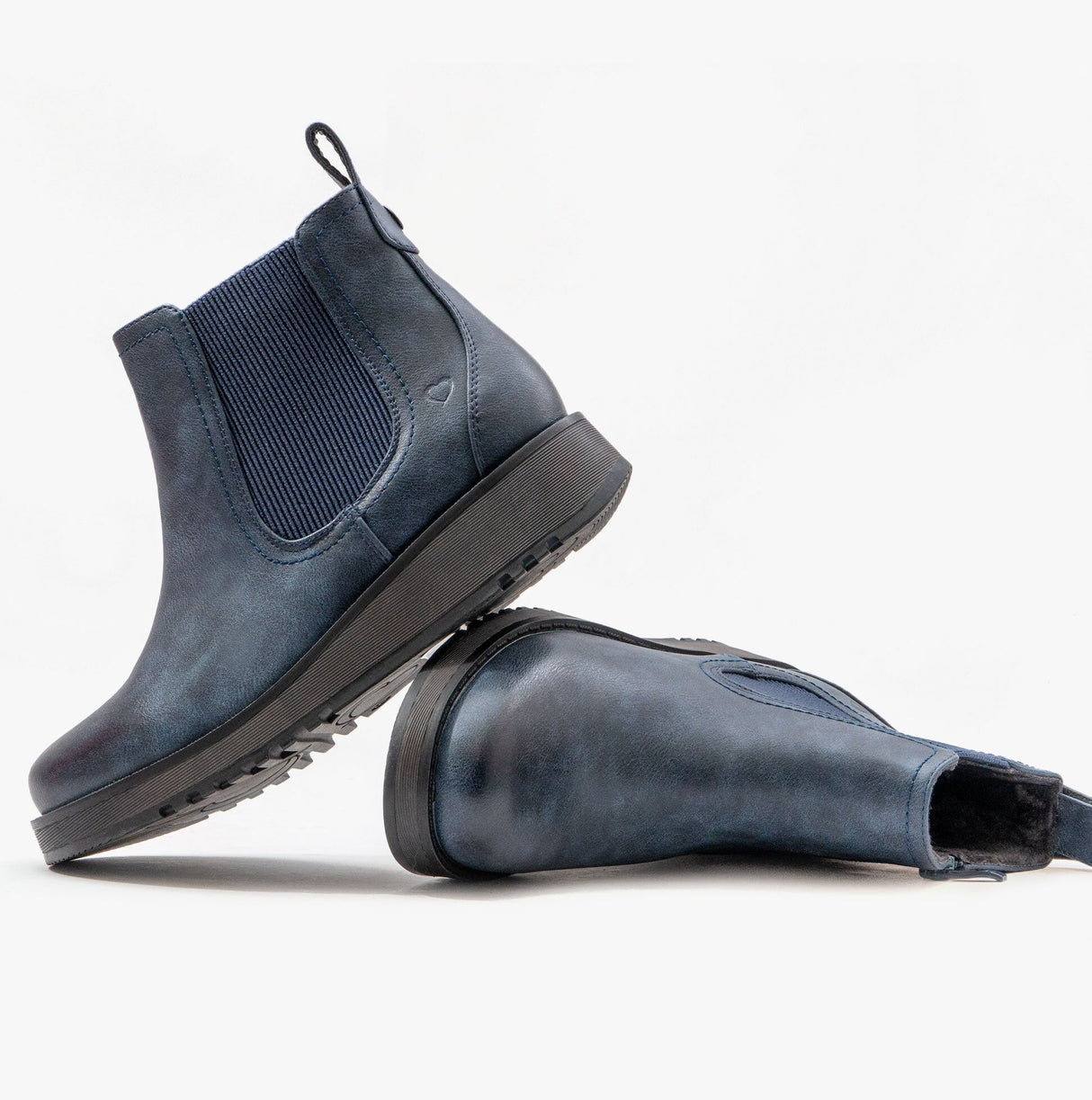 Heavenly Feet NEW ROLO2 Womens Chelsea Boots Navy