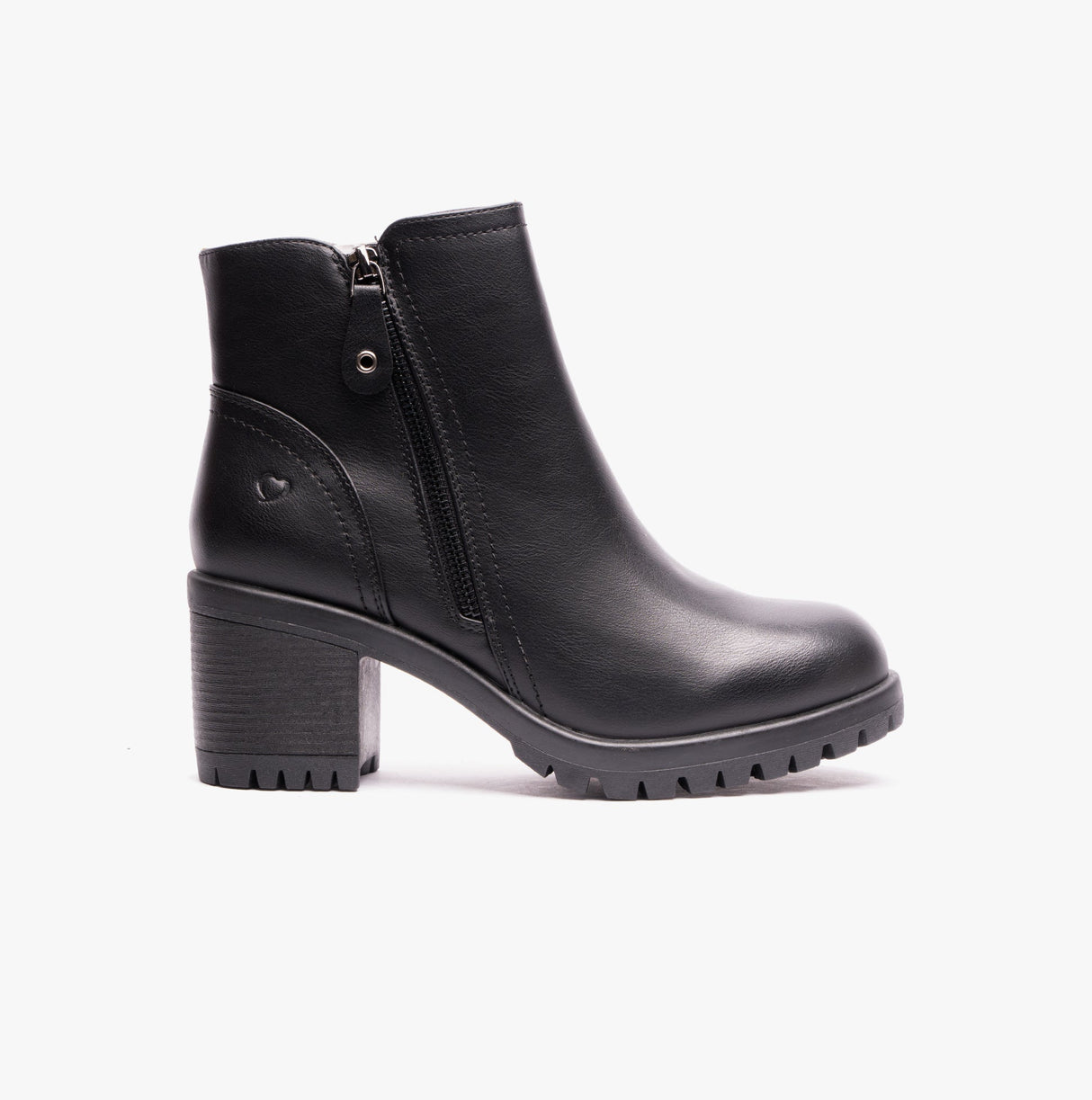 Heavenly Feet LARKIN Womens Ankle Zip Boots Black